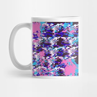 Pink and Blue splatter Mug